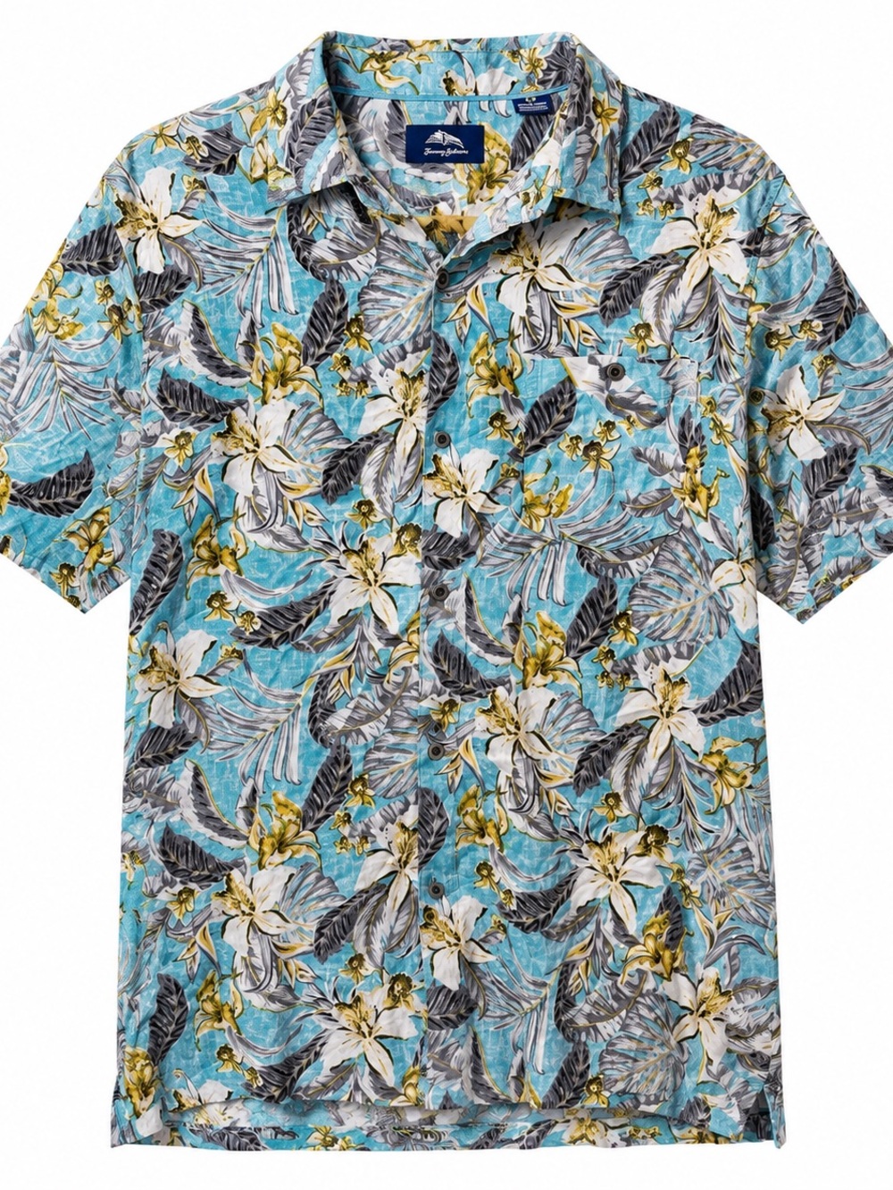 Havana Jim Men’s Large Short Sleeve Hawaiian Floral Button Up Shirt